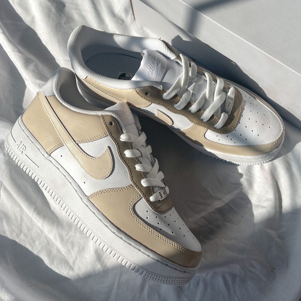 Nike Air Force 1 Neutral Nude Custom - Picture 2 of 8